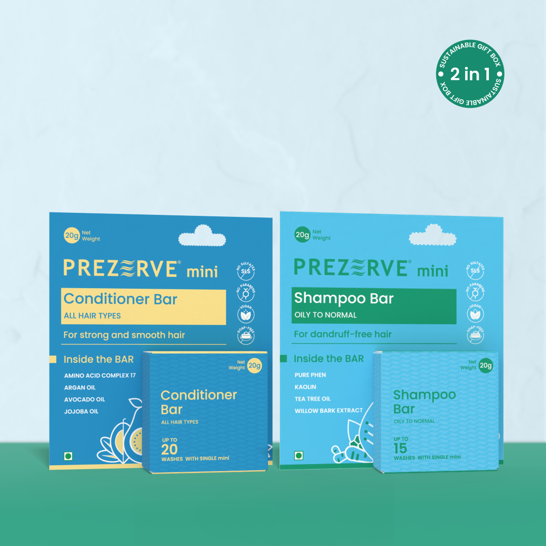 Prezerve Mini Dandruff Solution Haircare Combo - Shampoo & Conditioner